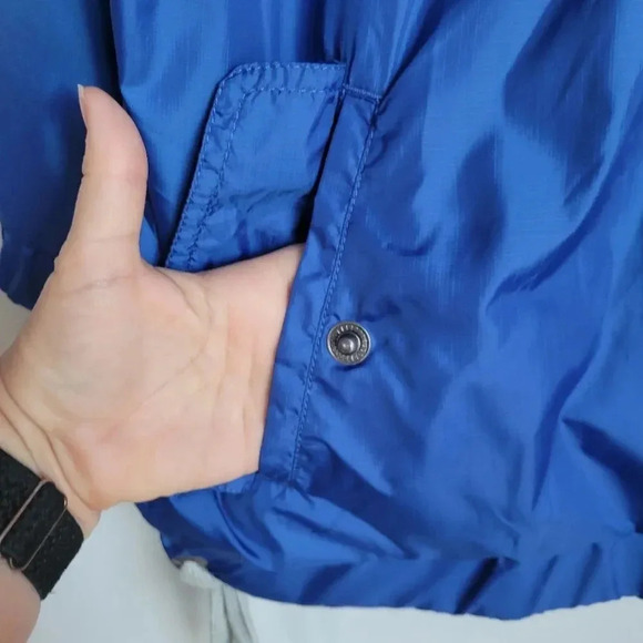 Eddie Bauer, New, Royal Blue 3/4 Sleeve Zip Front Windbreaker Jacket, Size XL - Picture 4 of 11